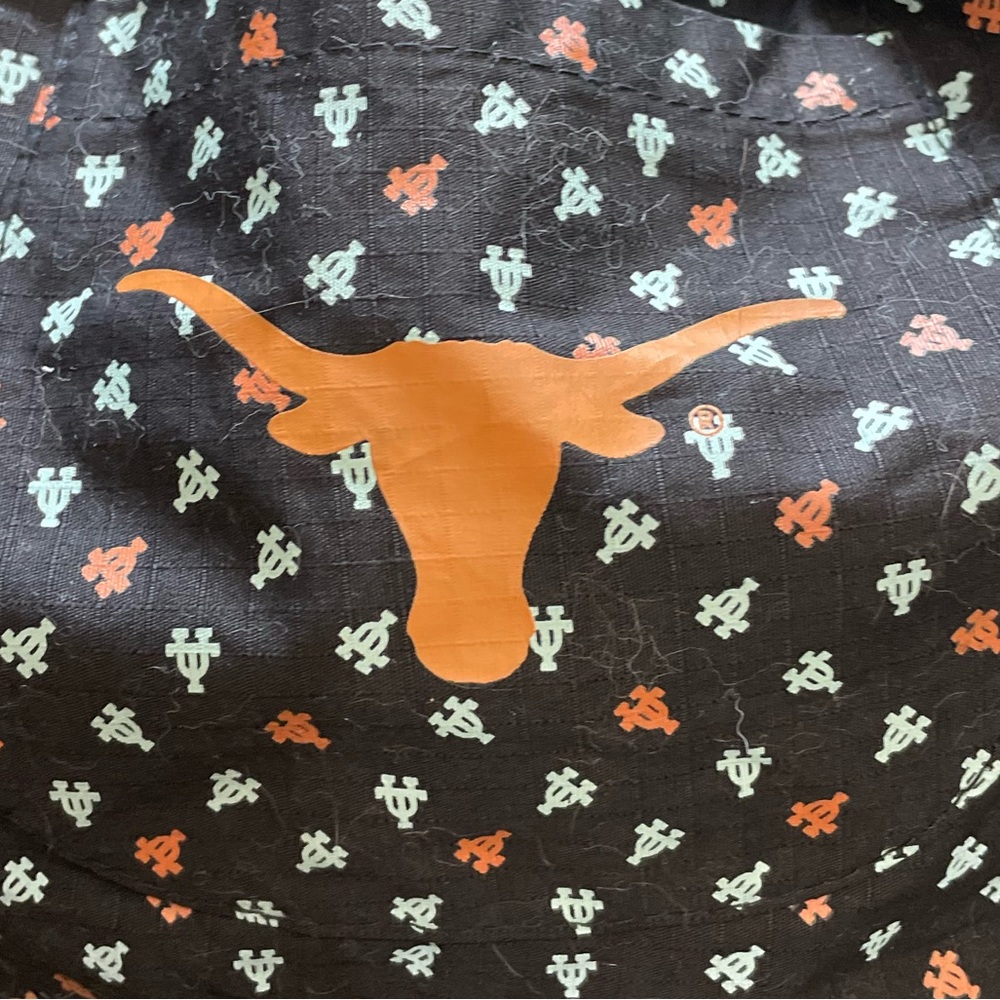 University of Texas UT Women's Black and Orange Cloth Hobo Tote Bag - Picture 7 of 7